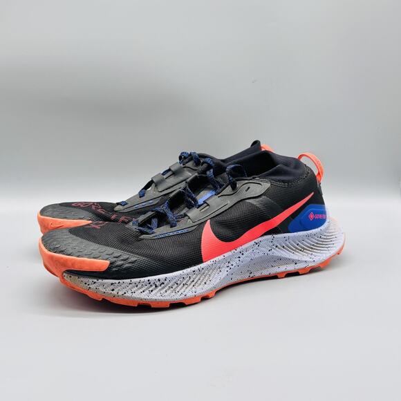 Nike Shoes Womens 10 Black Pink Pegasus Trail 3 GORE TEX Trail Running Sneakers - Picture 3 of 11